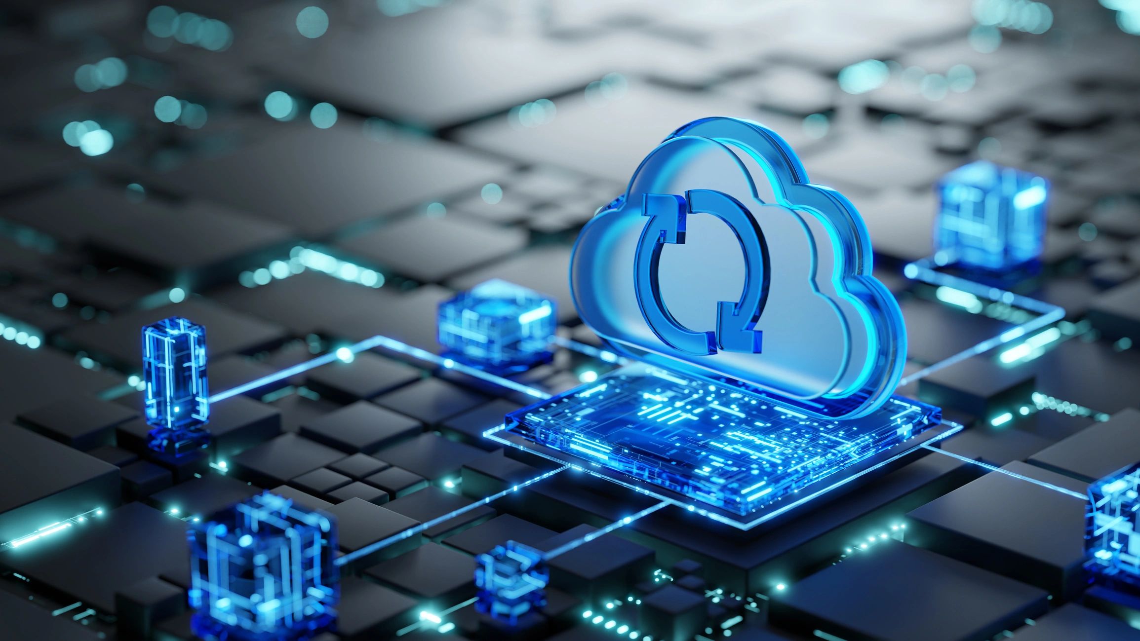 Cloud computing concept representing secure cloud services