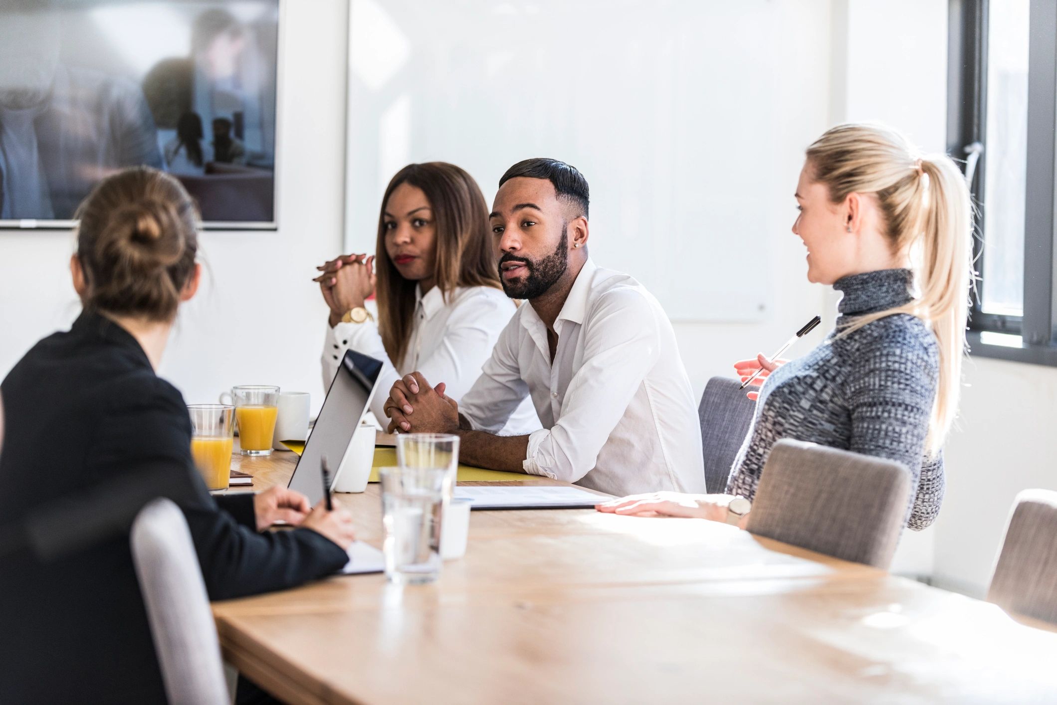 IT security specialists on a video call planning improvements